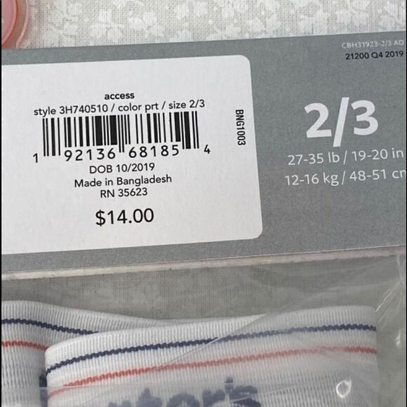 Carter’s Boys 2pack Tagfree Boxer Briefs Sz 2/3 - Picture 3 of 3